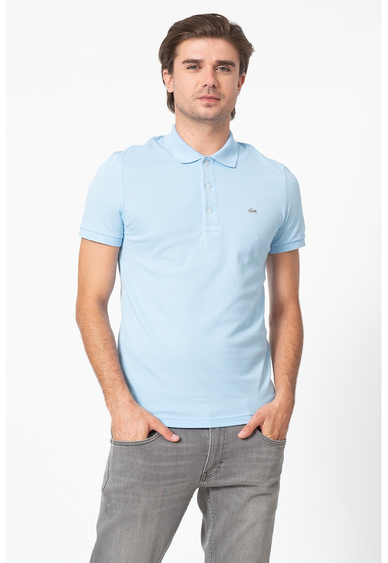 Lacoste Tricou polo slim fit din material pique - Pled.ro