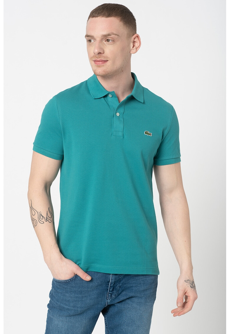 Lacoste Tricou polo slim fit din material pique - Pled.ro