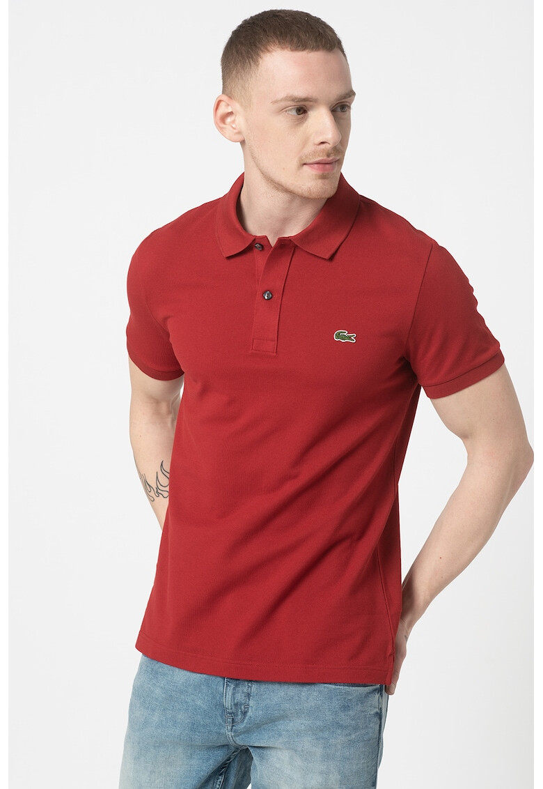 Lacoste Tricou polo slim fit din material pique - Pled.ro