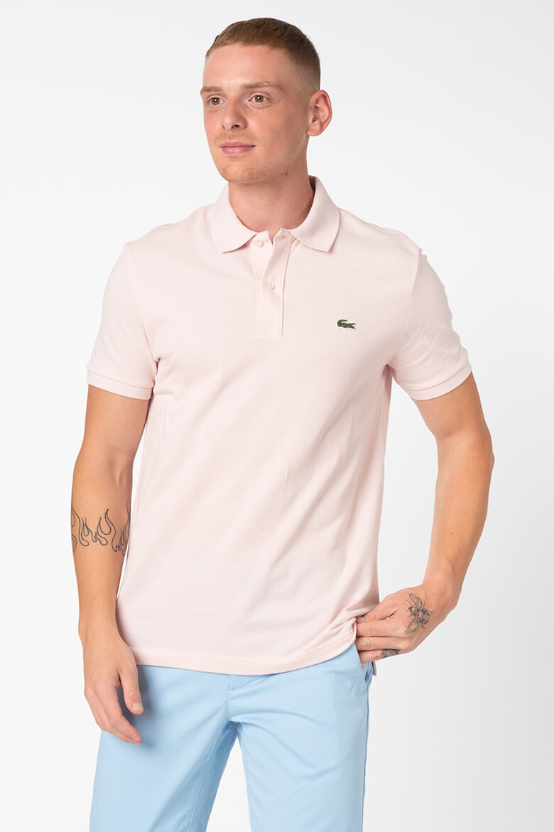 Lacoste Tricou polo slim fit din material pique - Pled.ro