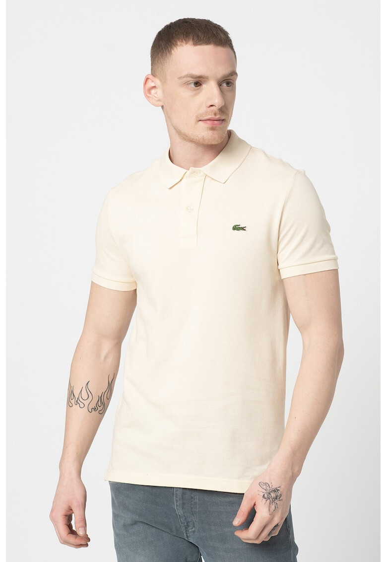 Lacoste Tricou polo slim fit din material pique - Pled.ro