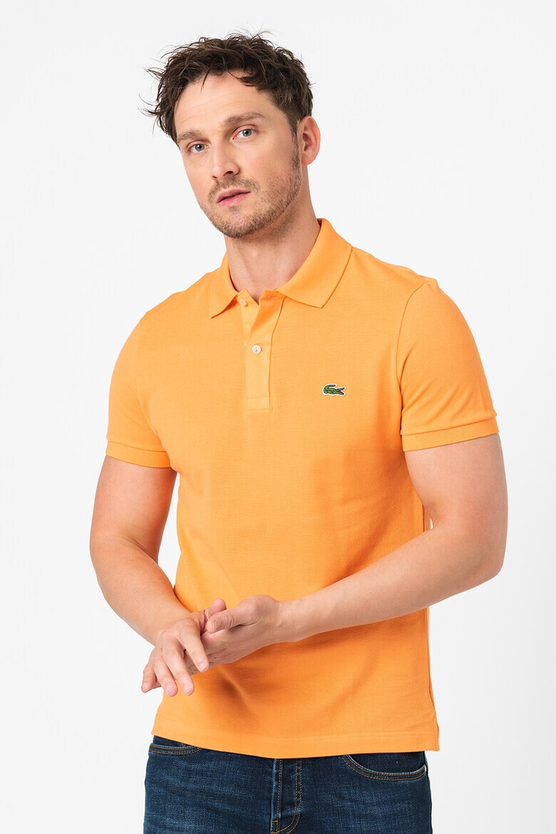 Lacoste Tricou polo slim fit din material pique - Pled.ro