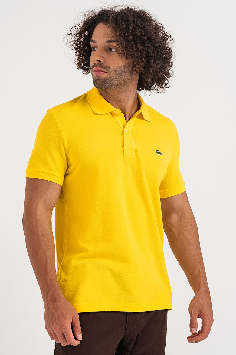 Lacoste Tricou polo slim fit din material pique - Pled.ro