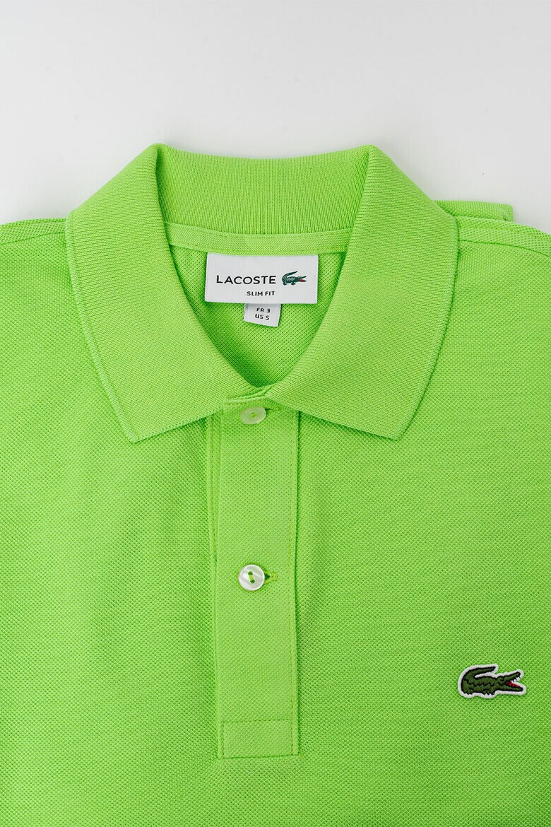 Lacoste Tricou polo slim fit din material pique - Pled.ro