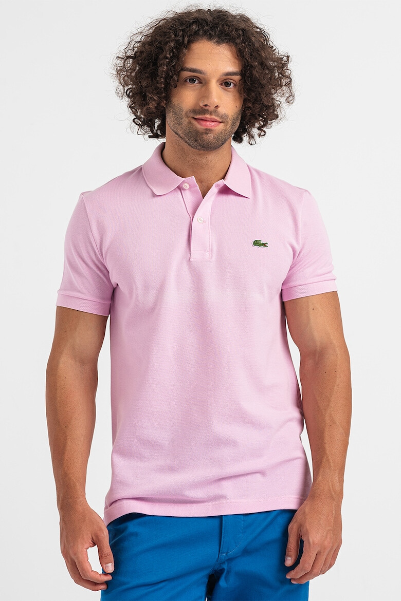 Lacoste Tricou polo slim fit din material pique - Pled.ro