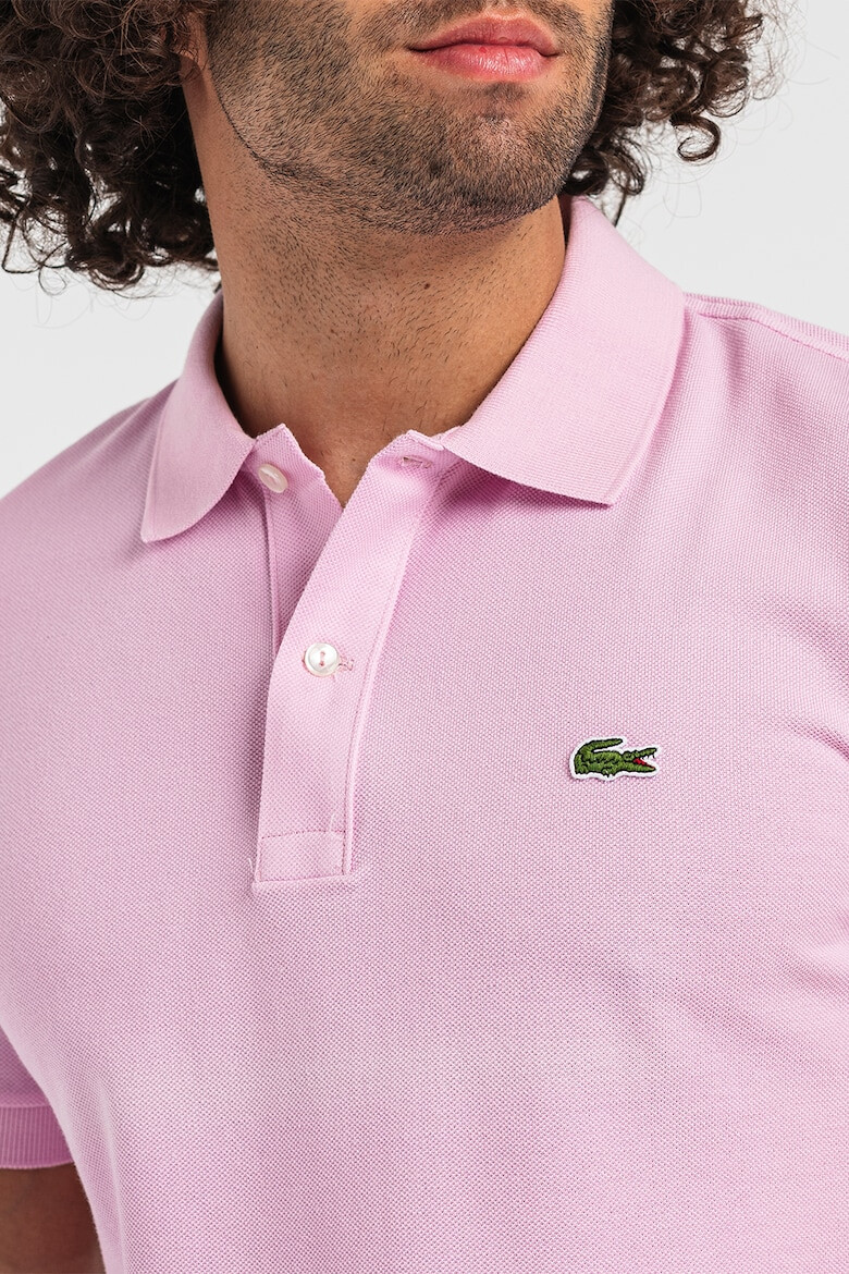 Lacoste Tricou polo slim fit din material pique - Pled.ro