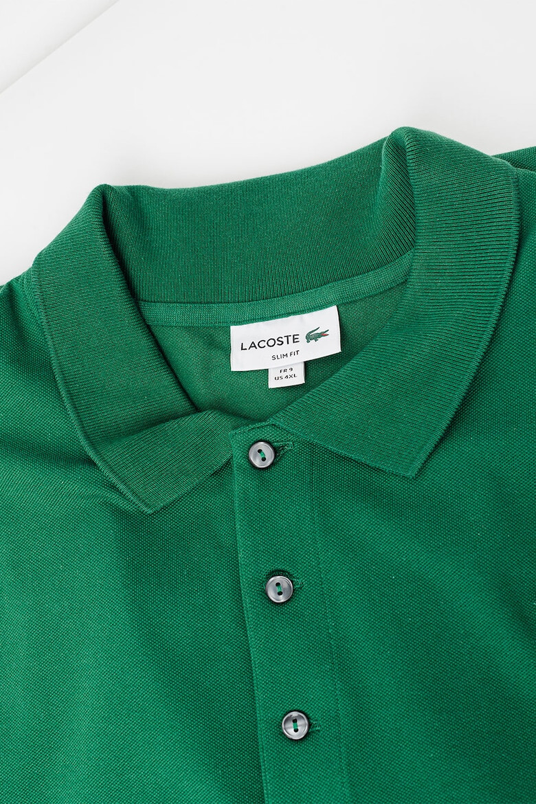 Lacoste Tricou polo slim fit din material pique - Pled.ro