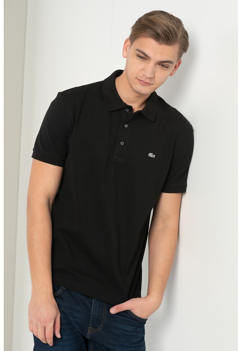 Lacoste Tricou polo slim fit din material pique - Pled.ro