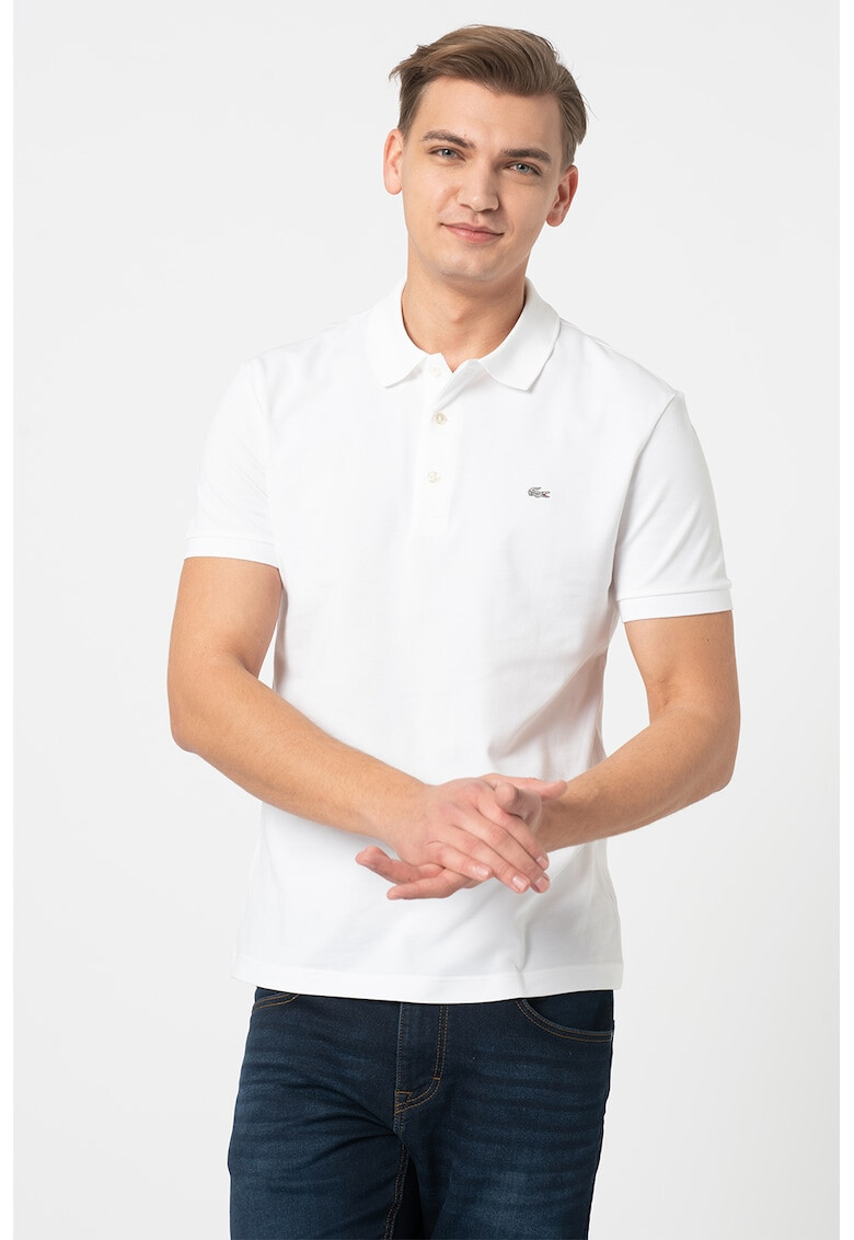 Lacoste Tricou polo slim fit din material pique - Pled.ro