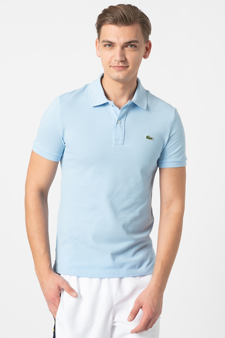 Lacoste Tricou polo slim fit din material pique - Pled.ro