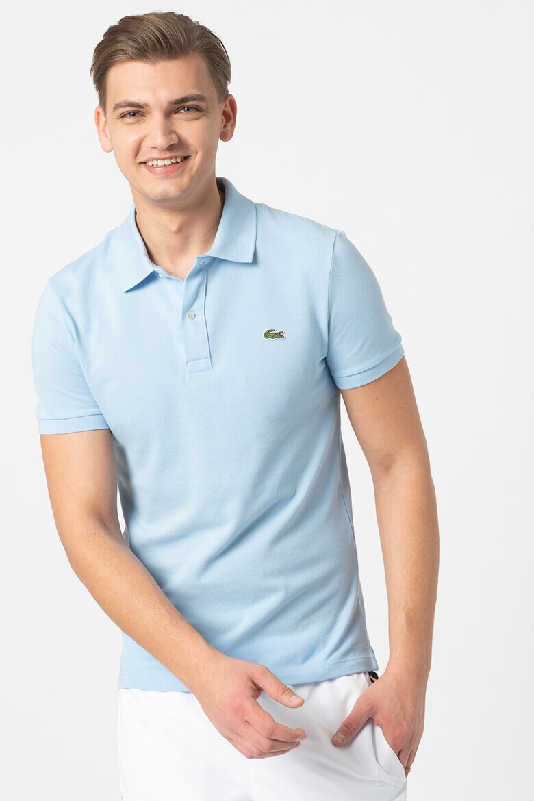 Lacoste Tricou polo slim fit din material pique - Pled.ro