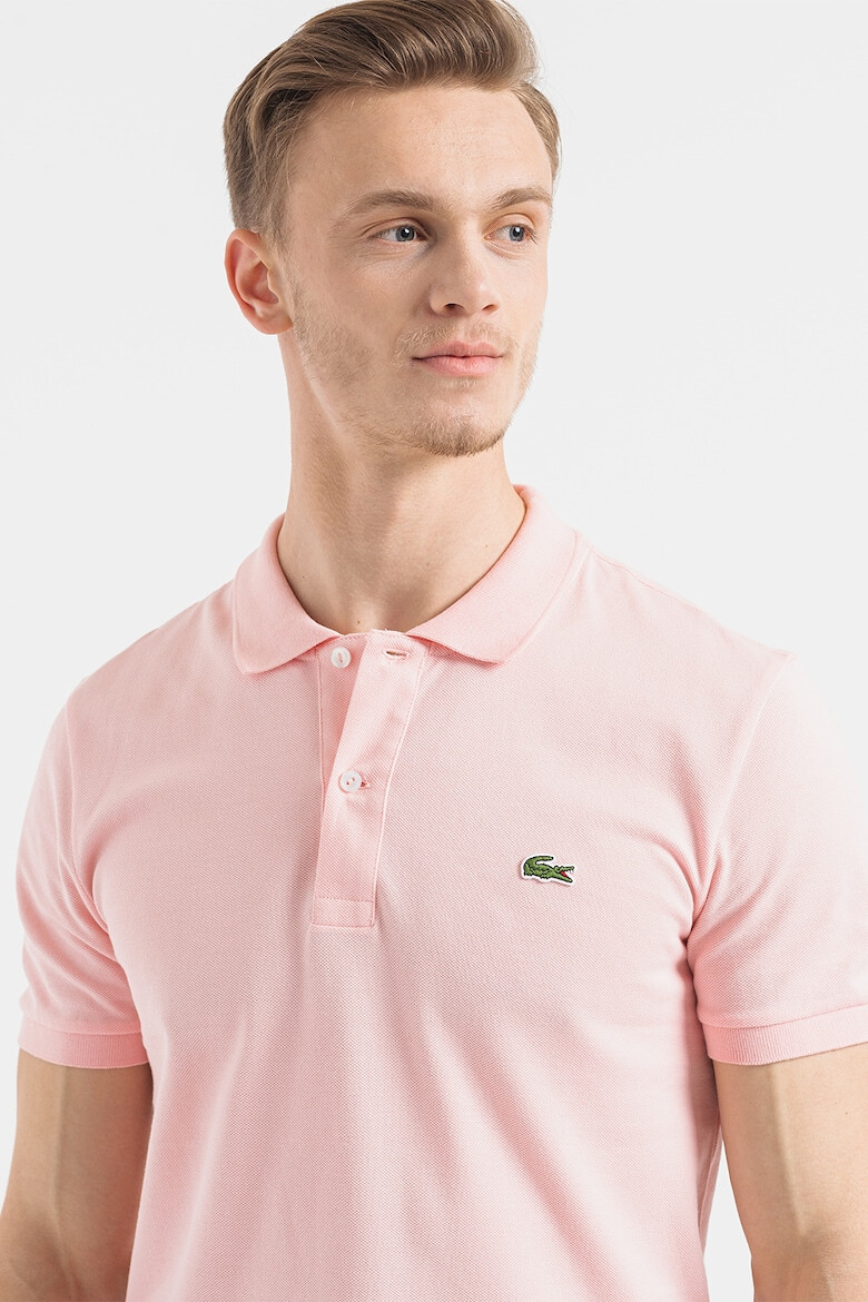 Lacoste Tricou polo slim fit din material pique - Pled.ro