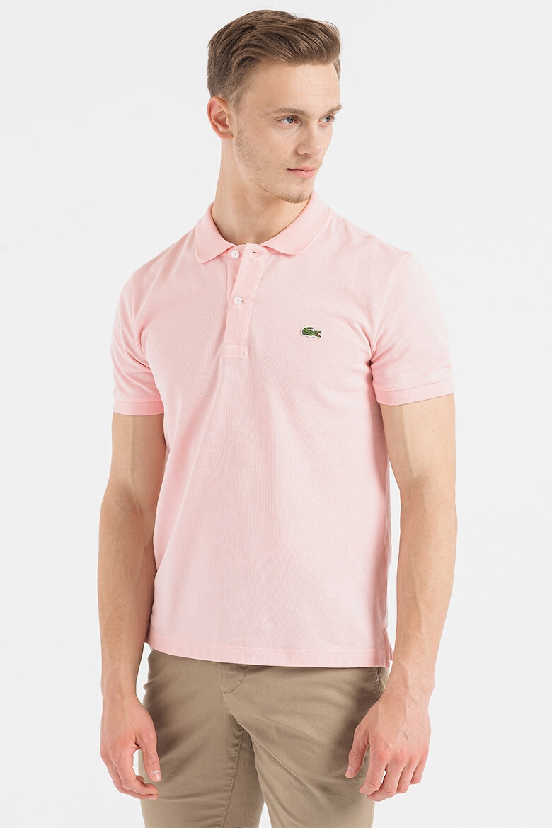 Lacoste Tricou polo slim fit din material pique - Pled.ro