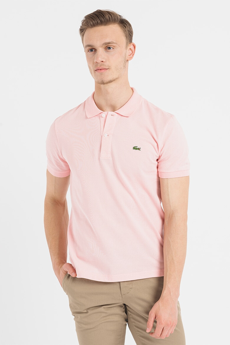 Lacoste Tricou polo slim fit din material pique - Pled.ro