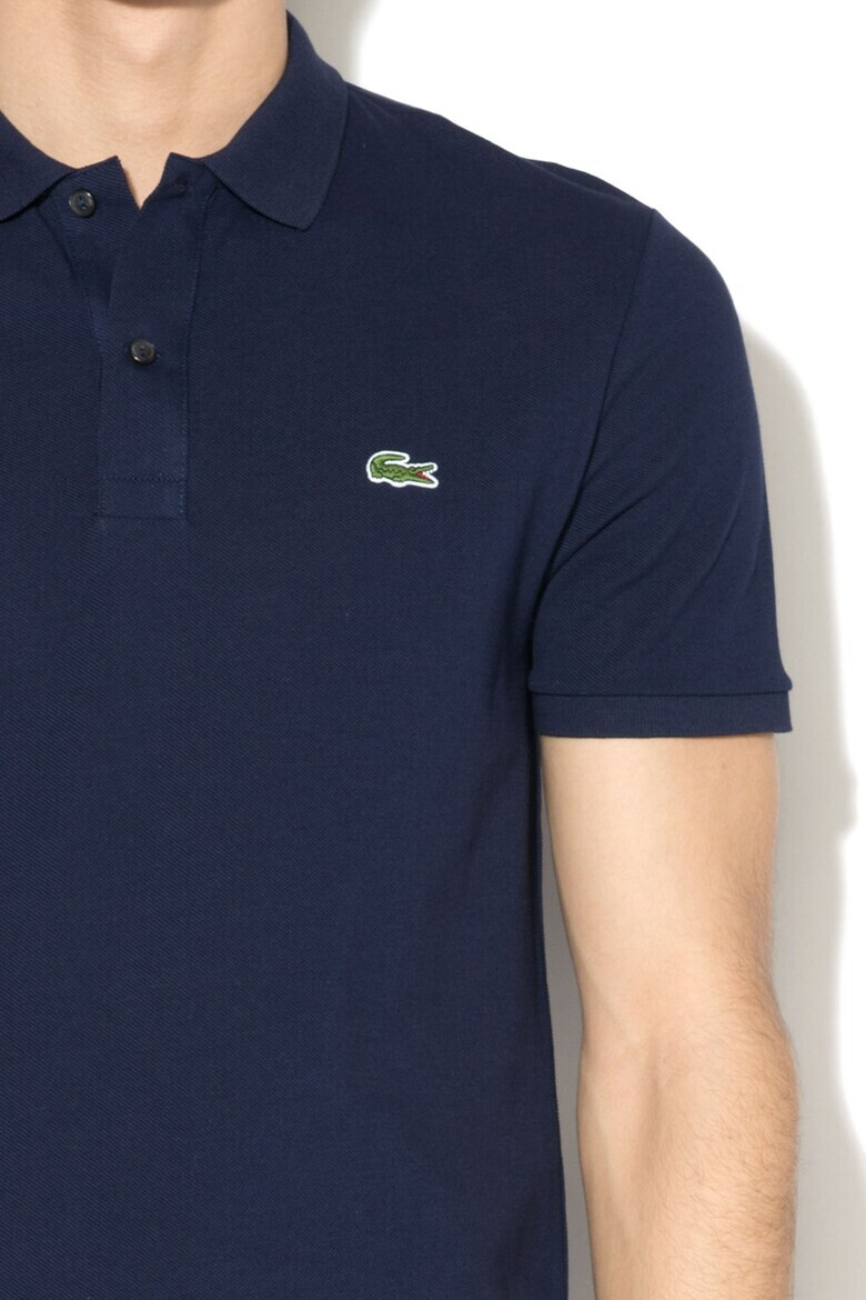 Lacoste Tricou polo slim fit negru din pique cu logo PH4012-00-031 - Pled.ro