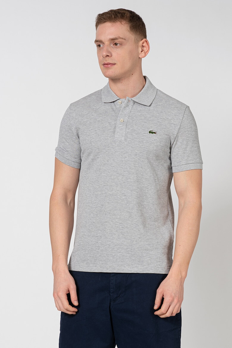 Lacoste Tricou polo slim fit negru din pique cu logo PH4012-00-031 - Pled.ro