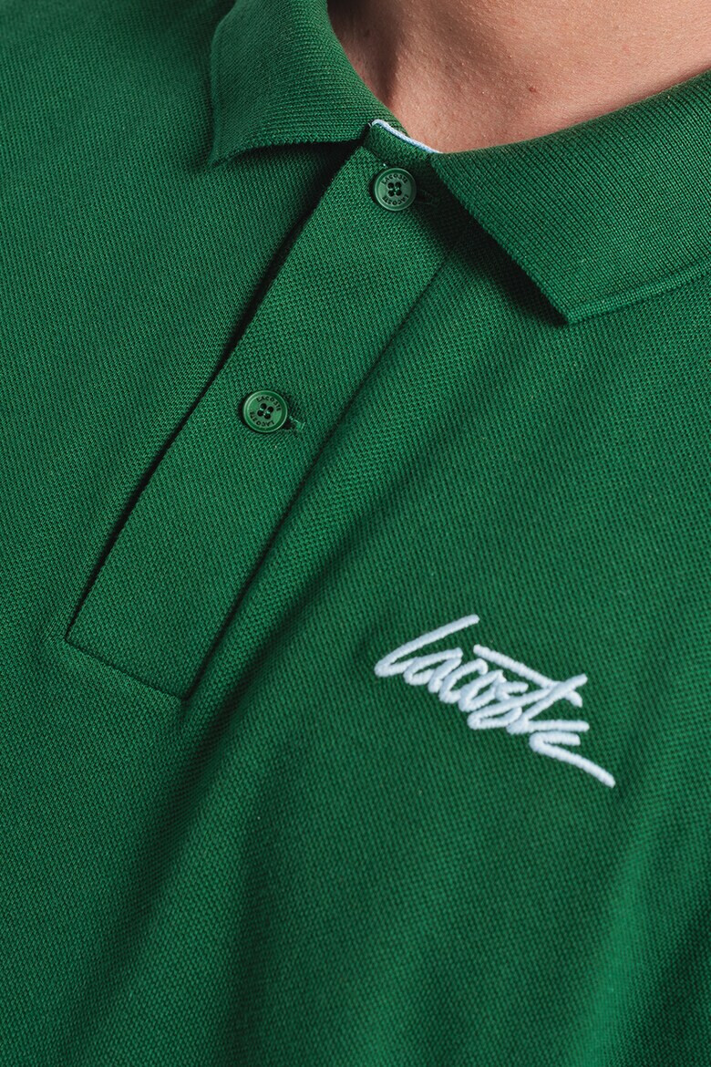 Lacoste Tricou polo unisex de bumbac cu logo si croiala lejera - Pled.ro