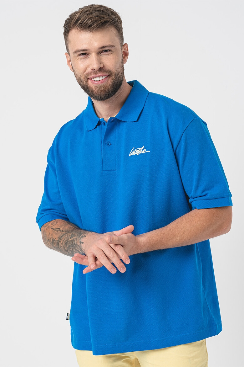 Lacoste Tricou polo unisex de bumbac cu logo si croiala lejera - Pled.ro