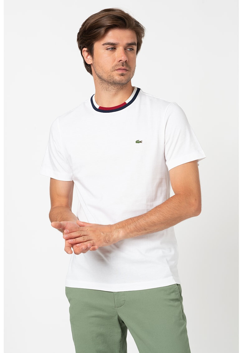 Lacoste Tricou regular fit cu decolteu la baza gatului 02 - Pled.ro