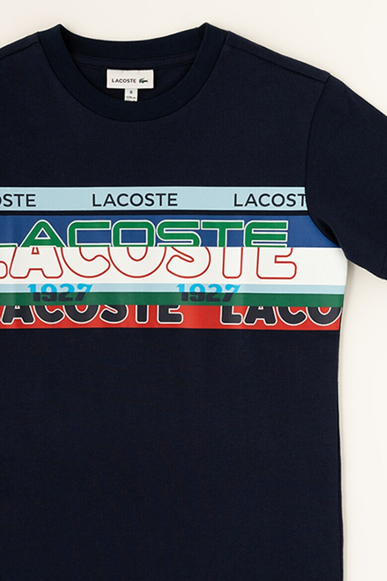 Lacoste Tricou relaxed fit cu imprimeu logo Bleumarin - Pled.ro