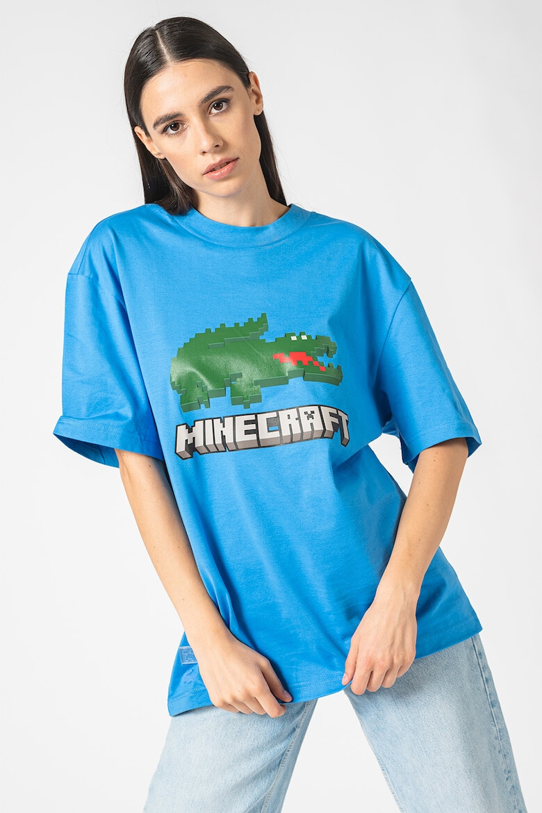 Lacoste Tricou unisex cu imprimeu logo Minecraft - Pled.ro