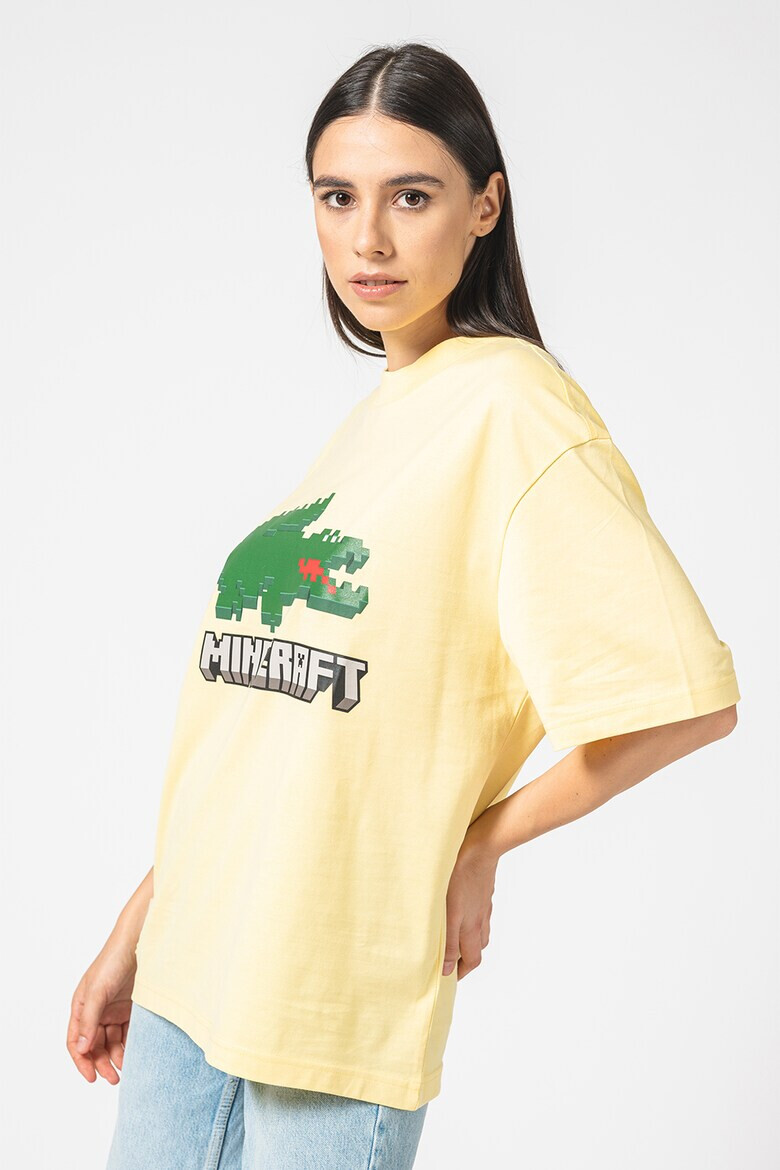 Lacoste Tricou unisex cu imprimeu logo Minecraft - Pled.ro