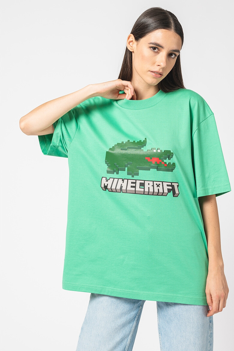 Lacoste Tricou unisex cu imprimeu logo Minecraft - Pled.ro