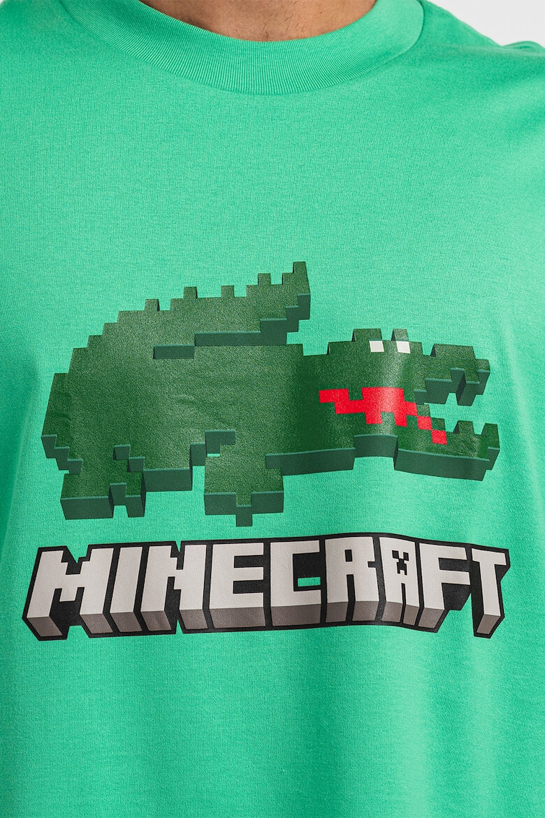 Lacoste Tricou unisex cu imprimeu logo Minecraft - Pled.ro