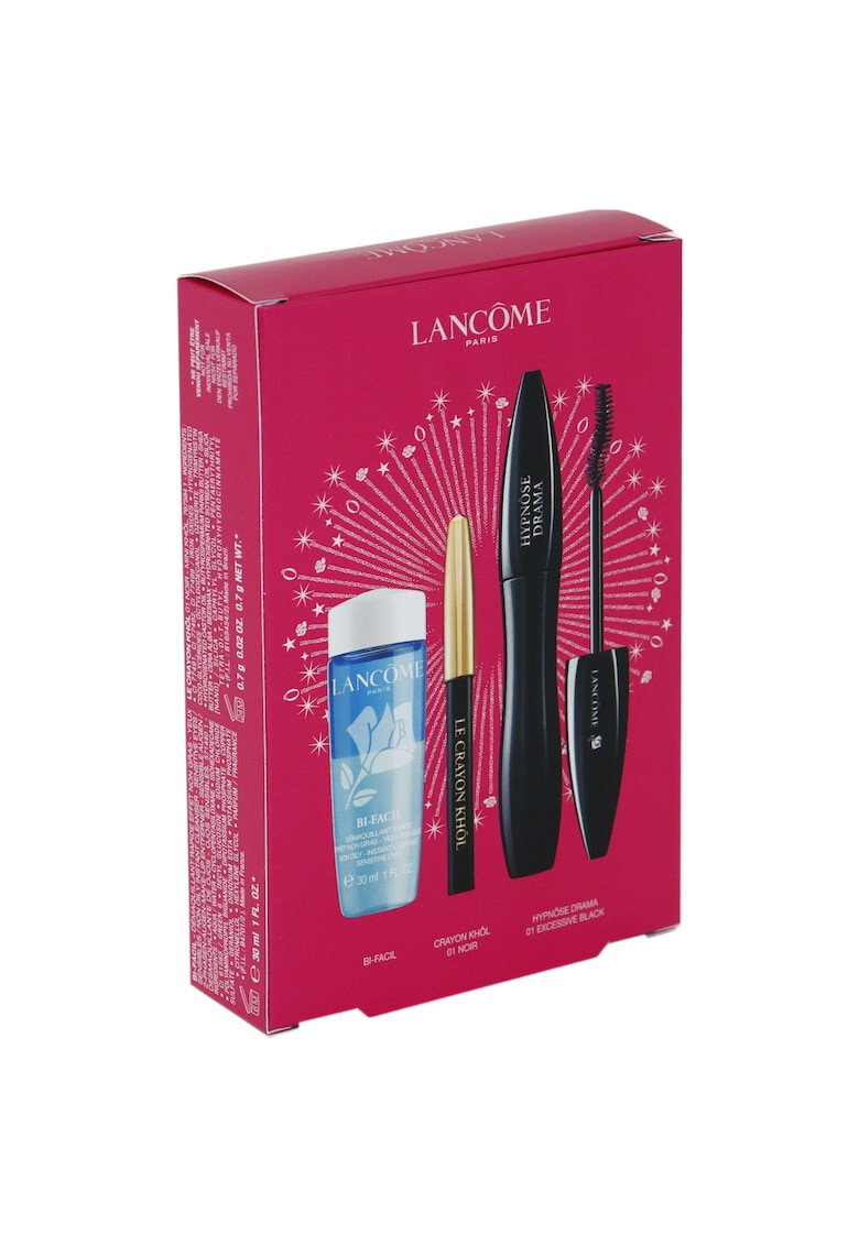 Lancome Set : Mascara Hypnose Drama + Mini creion pentru ochi + Demachiant biofacil 30 ml - Pled.ro