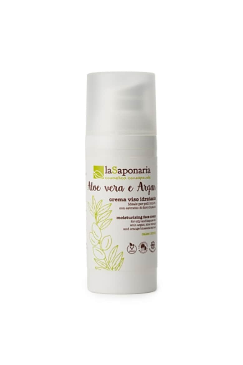 LaSaponaria Crema de fata hidratanta cu aloe vera si argan La Saponaria 50 ml - Pled.ro