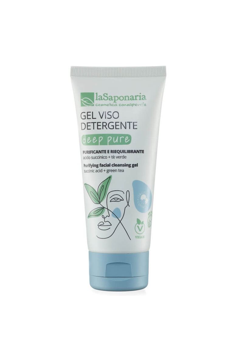 LaSaponaria Gel purificator pentru curatarea fetei La Saponaria 100 ml - Pled.ro