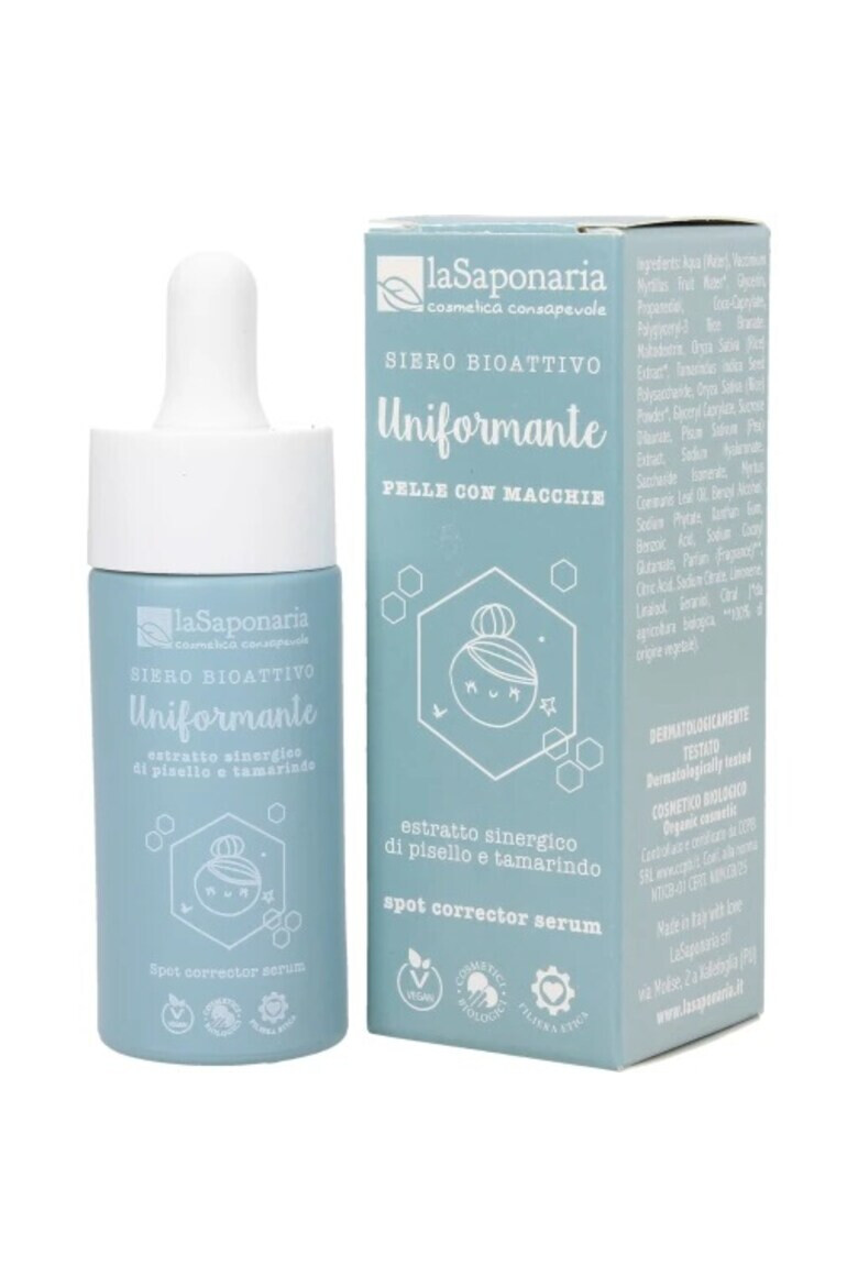 LaSaponaria Serum bioactiv uniformizant La Saponaria 15 ml - Pled.ro