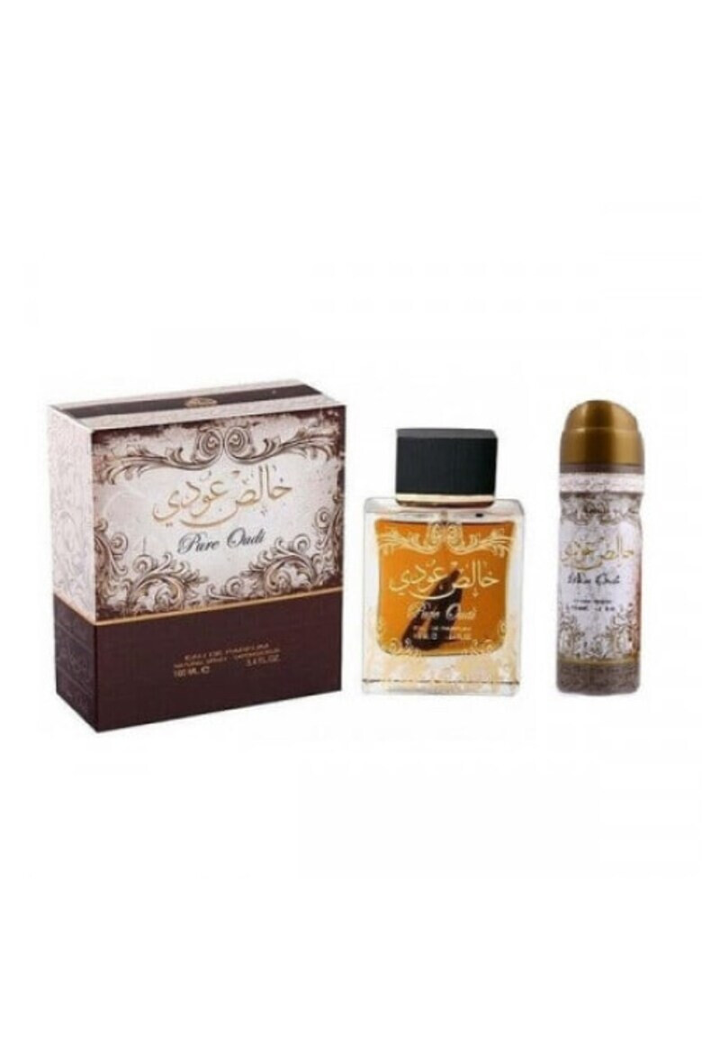 Lattafa Set apa de Parfum 100ml + Deodorant Spay 50mlPure Oudi Perfumes unisex 100 ml - Pled.ro