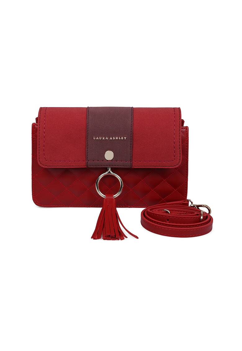 Laura Ashley Geanta crossbody de piele ecologica cu aspect matlasat - Pled.ro