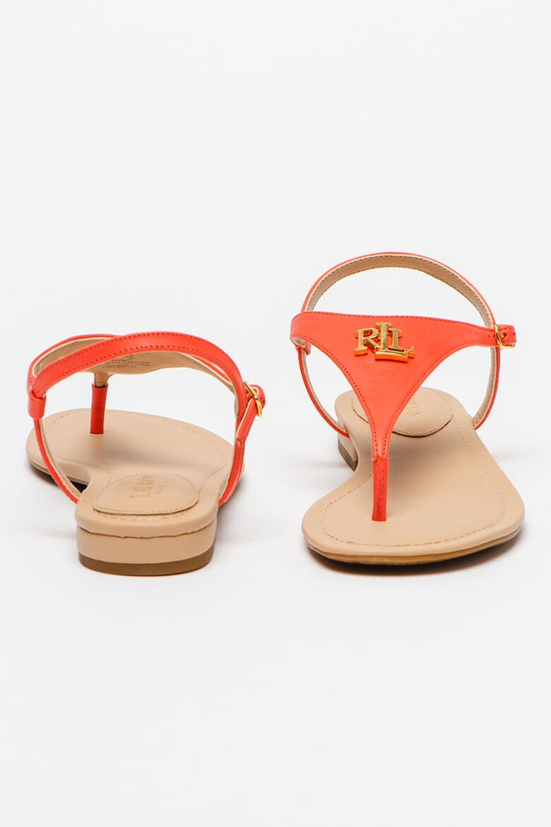 Lauren Ralph Lauren Sandale de piele cu bareta separatoare Ellington - Pled.ro