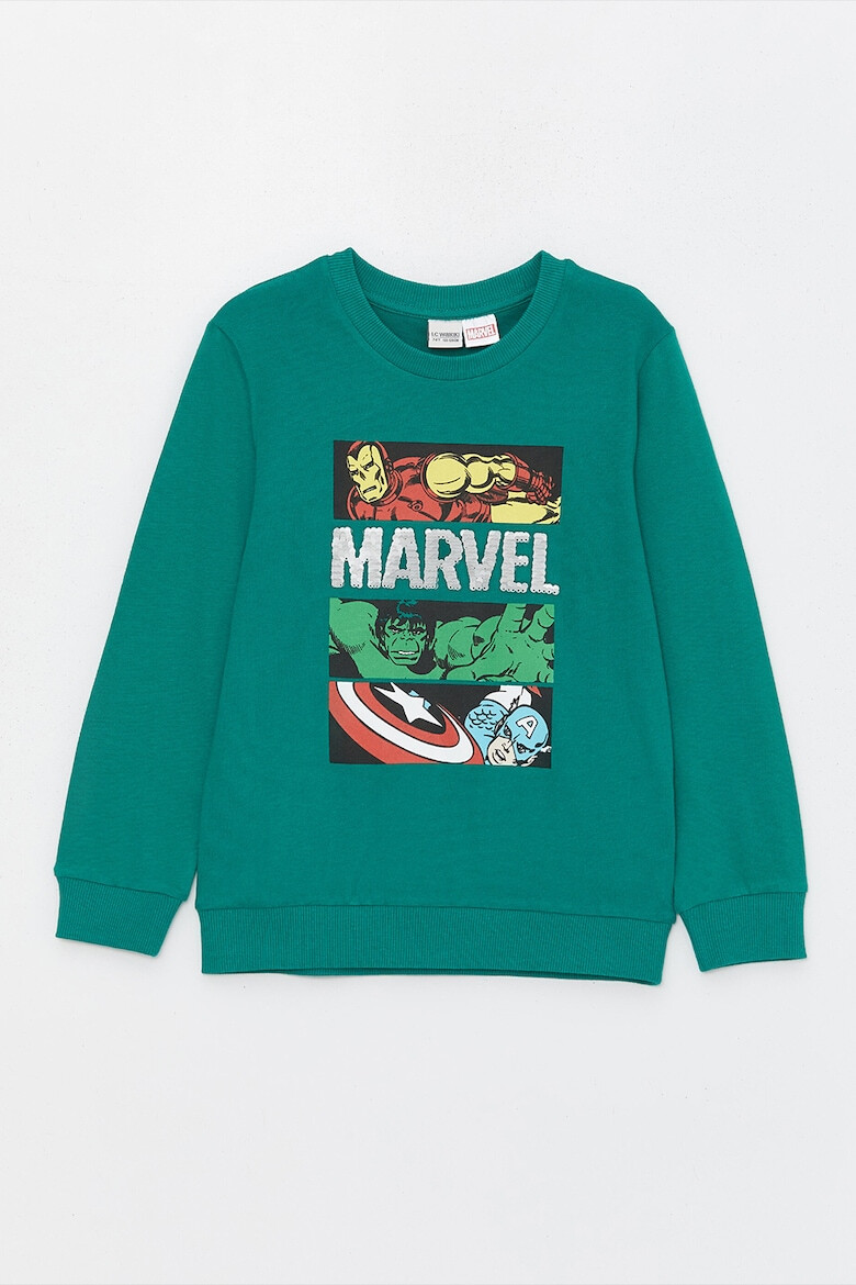 LC WAIKIKI Bluza de trening cu decolteu la baza gatului si imprimeu Marvel - Pled.ro