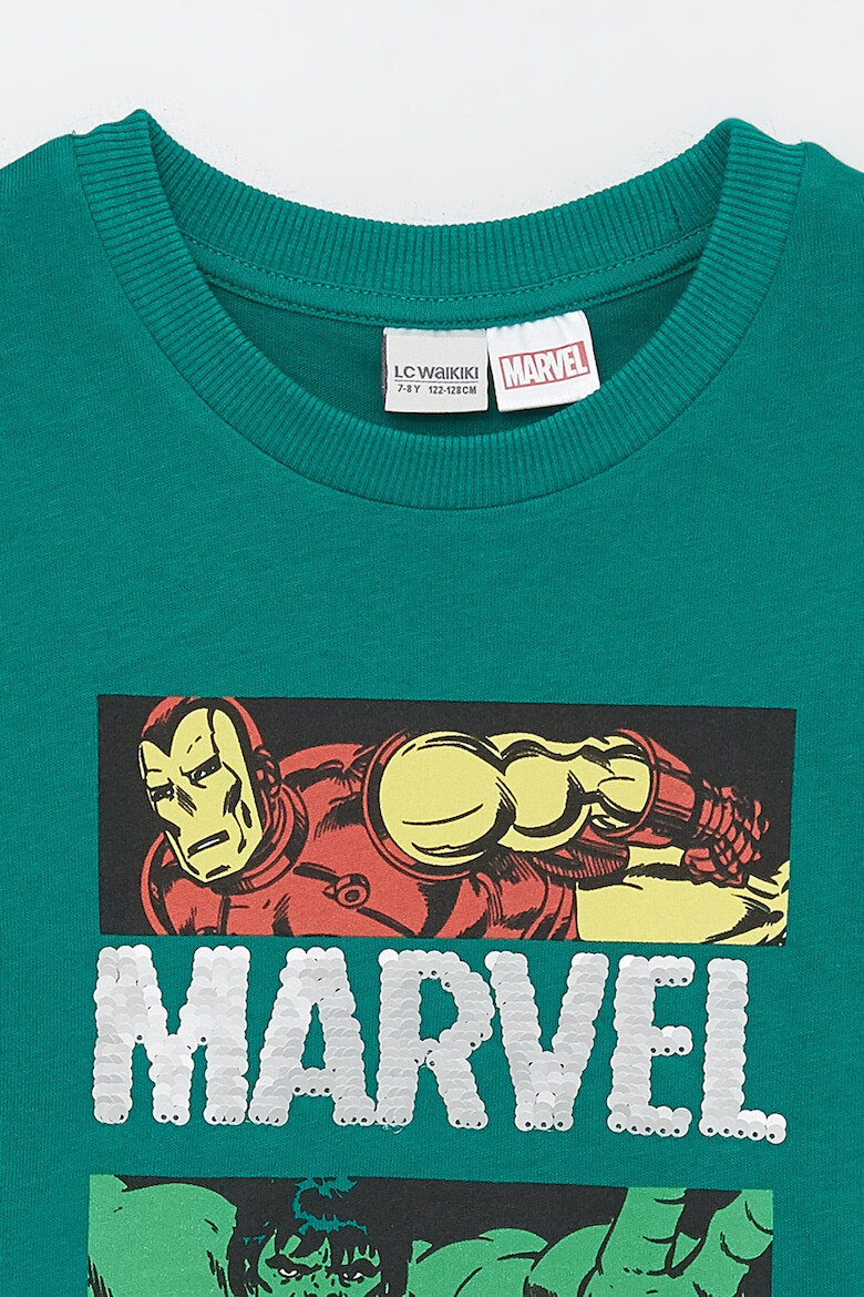 LC WAIKIKI Bluza de trening cu decolteu la baza gatului si imprimeu Marvel - Pled.ro