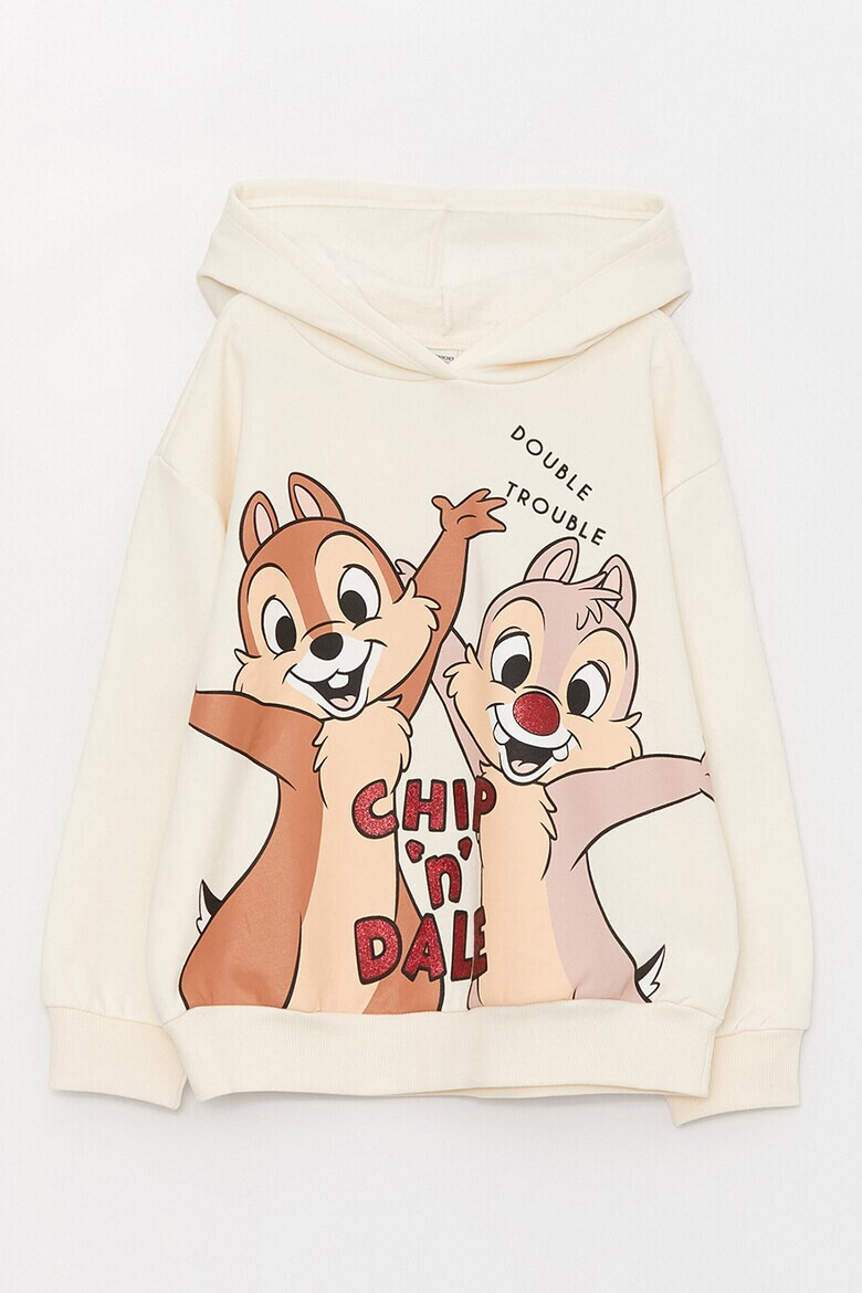 LC WAIKIKI Hanorac cu captuseala din fleece si imprimeu Chip and Dale - Pled.ro