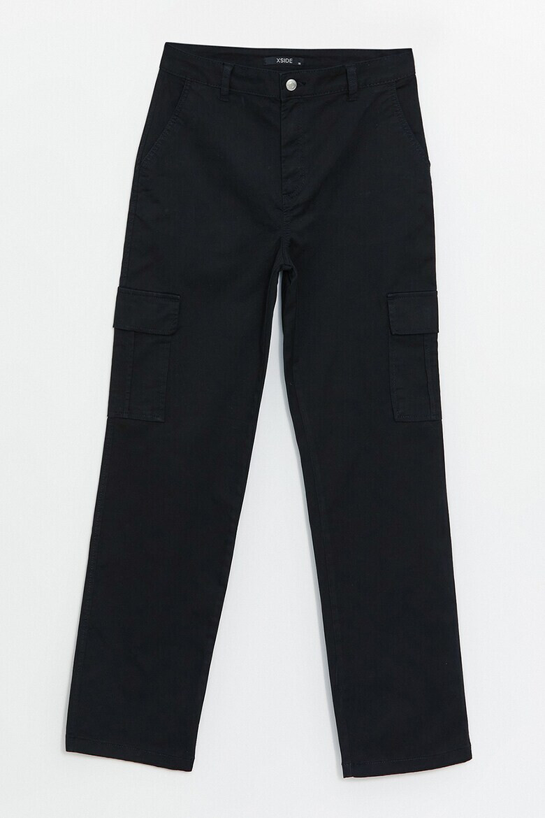 LC WAIKIKI Pantaloni cargo uni cu talie medie - Pled.ro