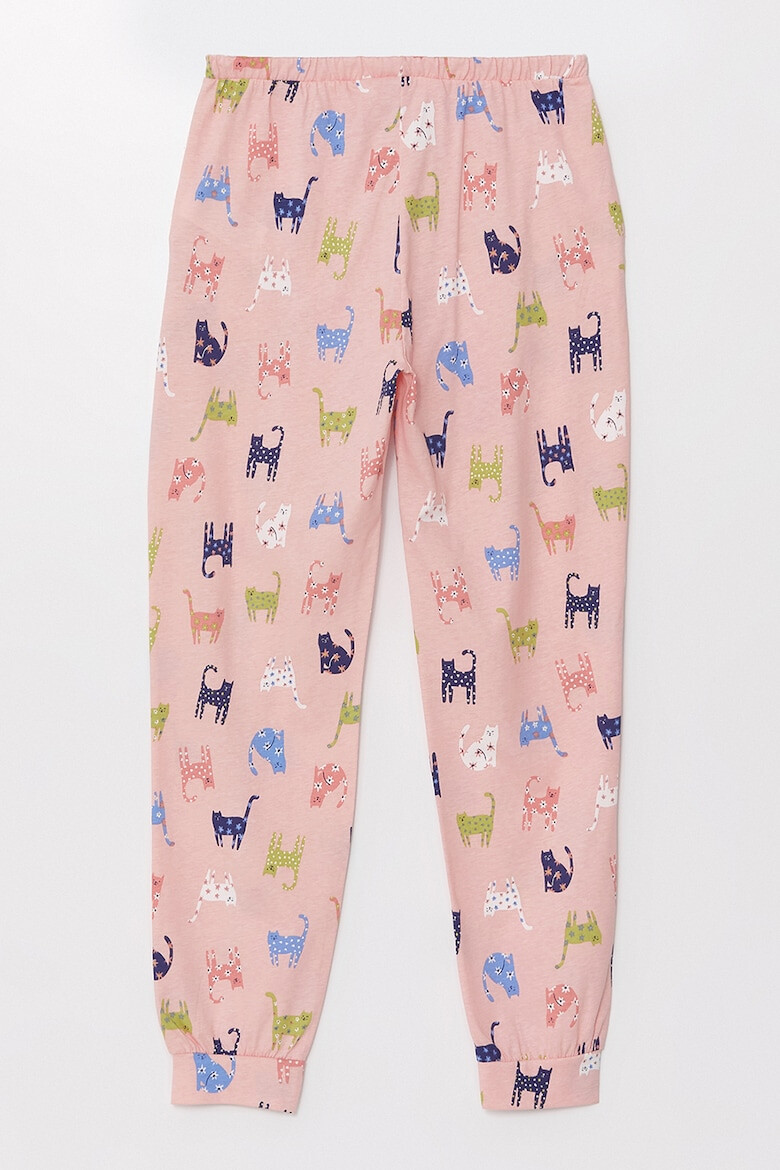 LC WAIKIKI Pantaloni de pijama cu imprimeu cu pisici - Pled.ro