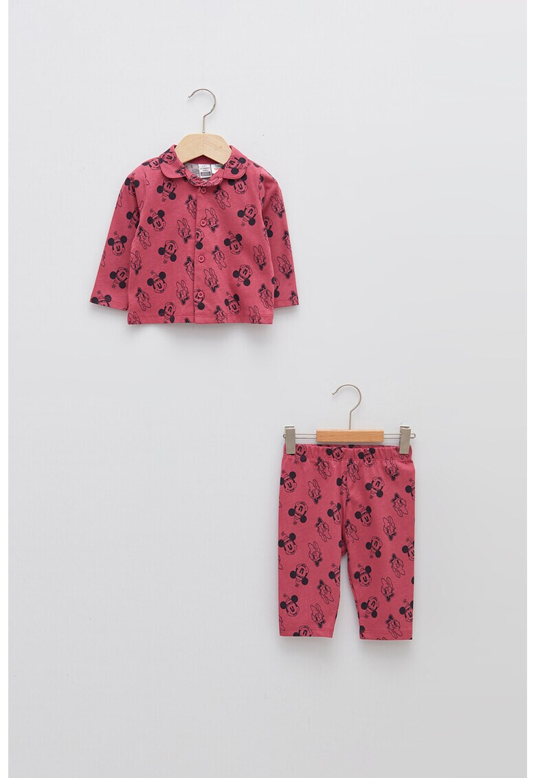 LC WAIKIKI Pijama cu imprimeu cu Mickey&Minnie Mouse - Pled.ro