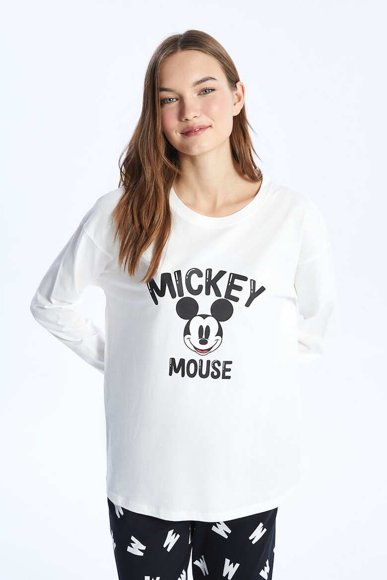 LC WAIKIKI Pijama din bumbac cu imprimeu cu Mickey Mouse - Pled.ro