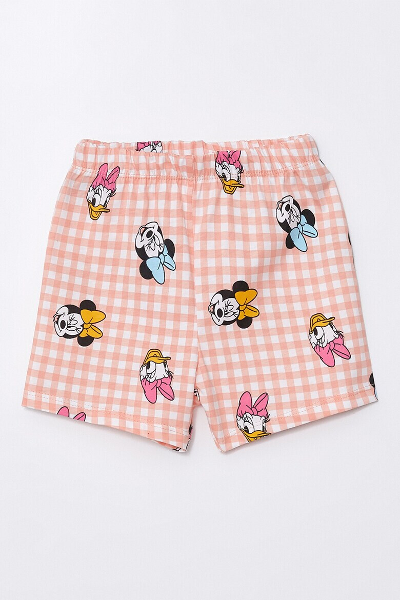 LC WAIKIKI Pijama din bumbac cu model in carouri si imprimeu cu Disney - Pled.ro