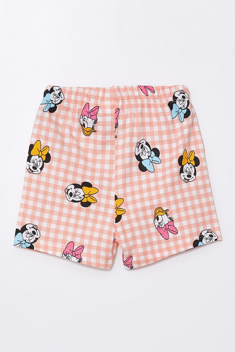 LC WAIKIKI Pijama din bumbac cu model in carouri si imprimeu cu Disney - Pled.ro