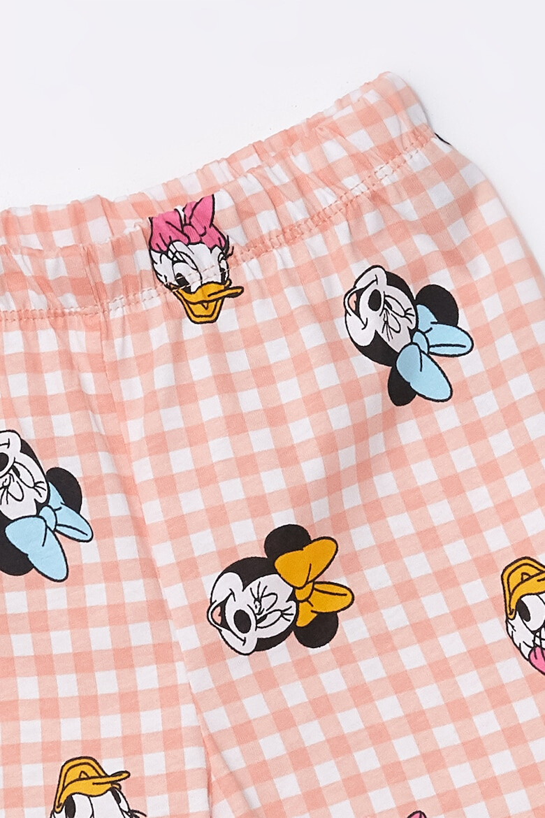 LC WAIKIKI Pijama din bumbac cu model in carouri si imprimeu cu Disney - Pled.ro