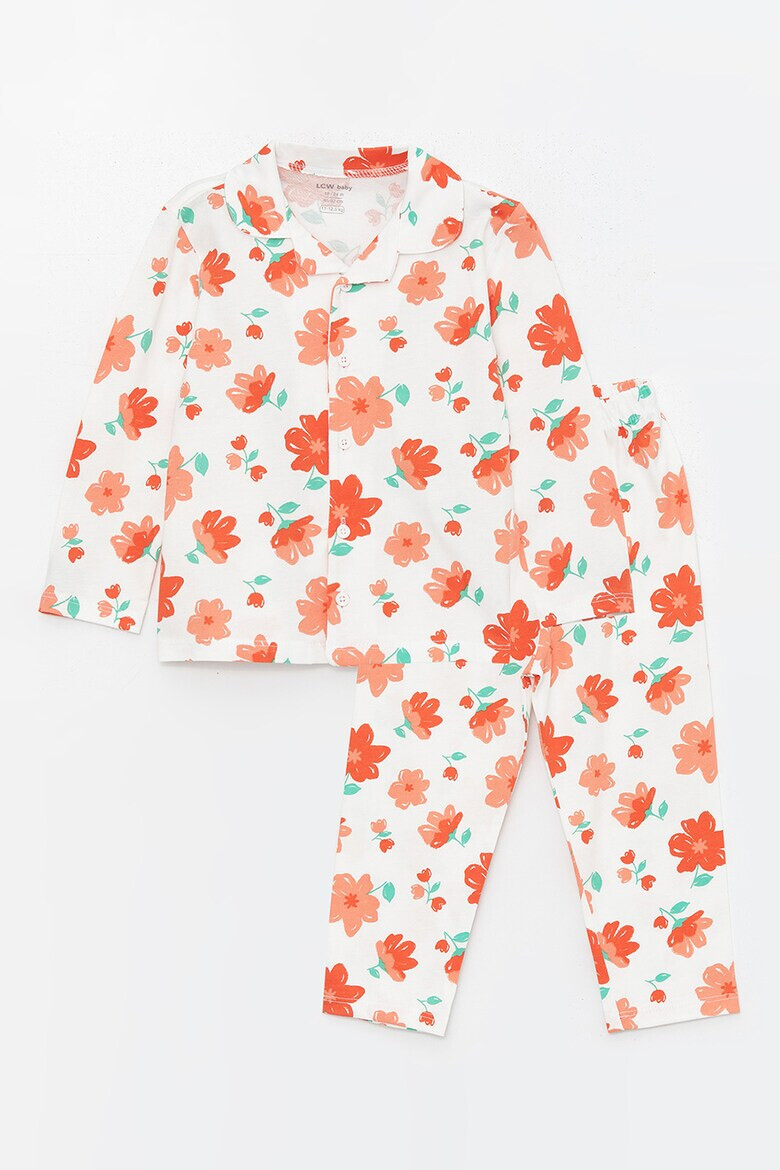 LC WAIKIKI Pijama lunga cu imprimeu floral - Pled.ro