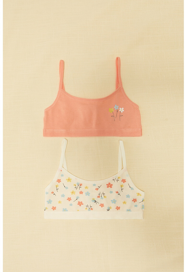 LC WAIKIKI Set de bustiera cu imprimeu floral - 2 piese - Pled.ro