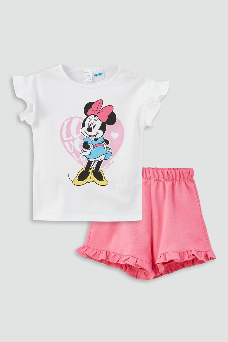 LC WAIKIKI Set de tricou cu imprimeu Minnie Mouse si pantaloni scurti - Pled.ro