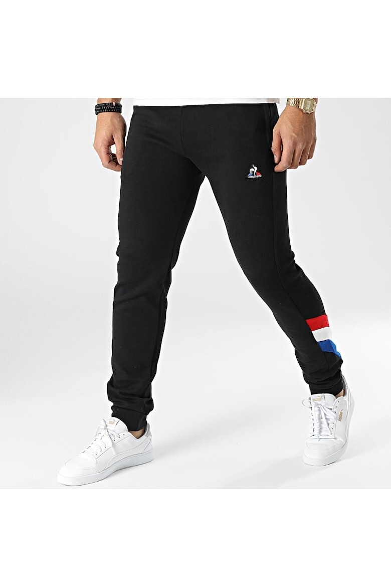 Le Coq Sportif Pantaloni Tricolor Slim 2210383 Barbati Negru - Pled.ro