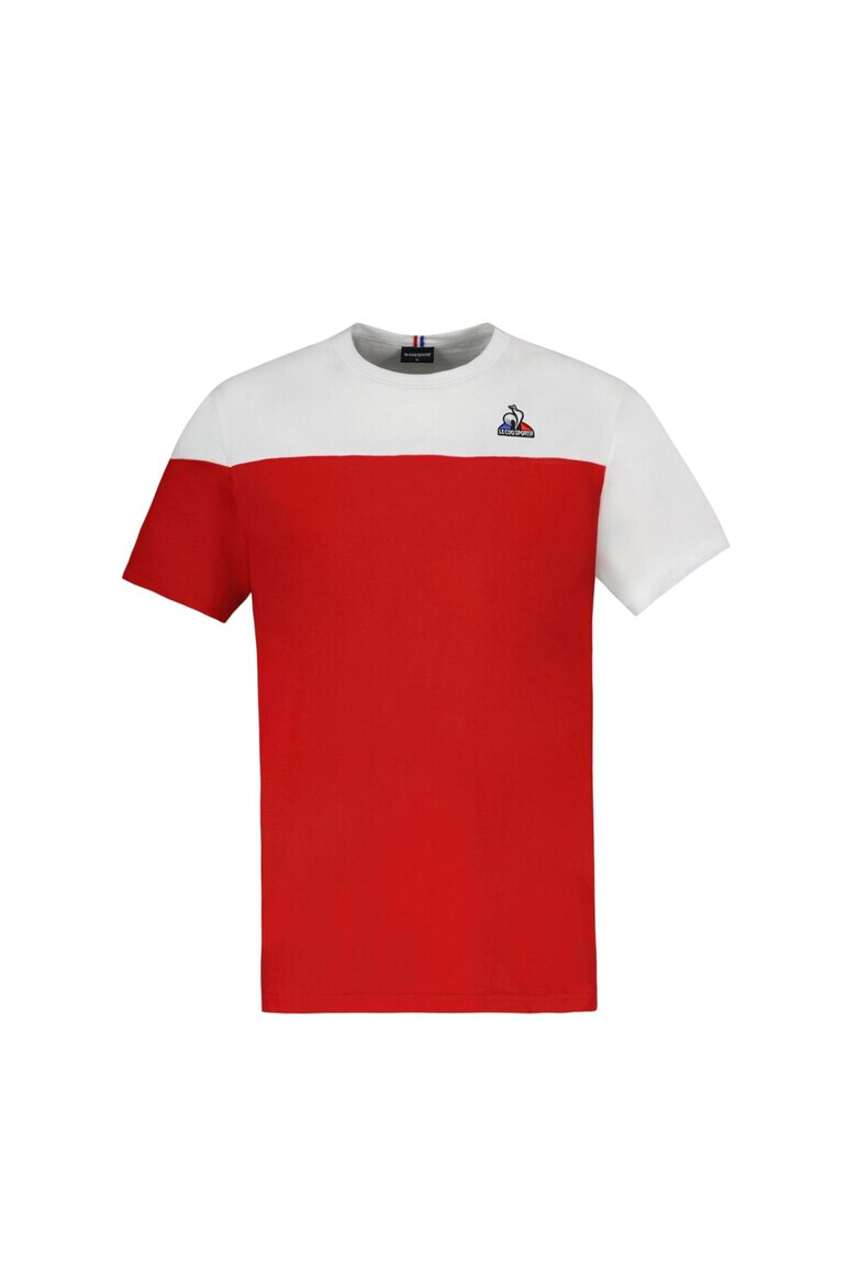 Le Coq Sportif Tricou Bumbac Rosu\Alb - Pled.ro